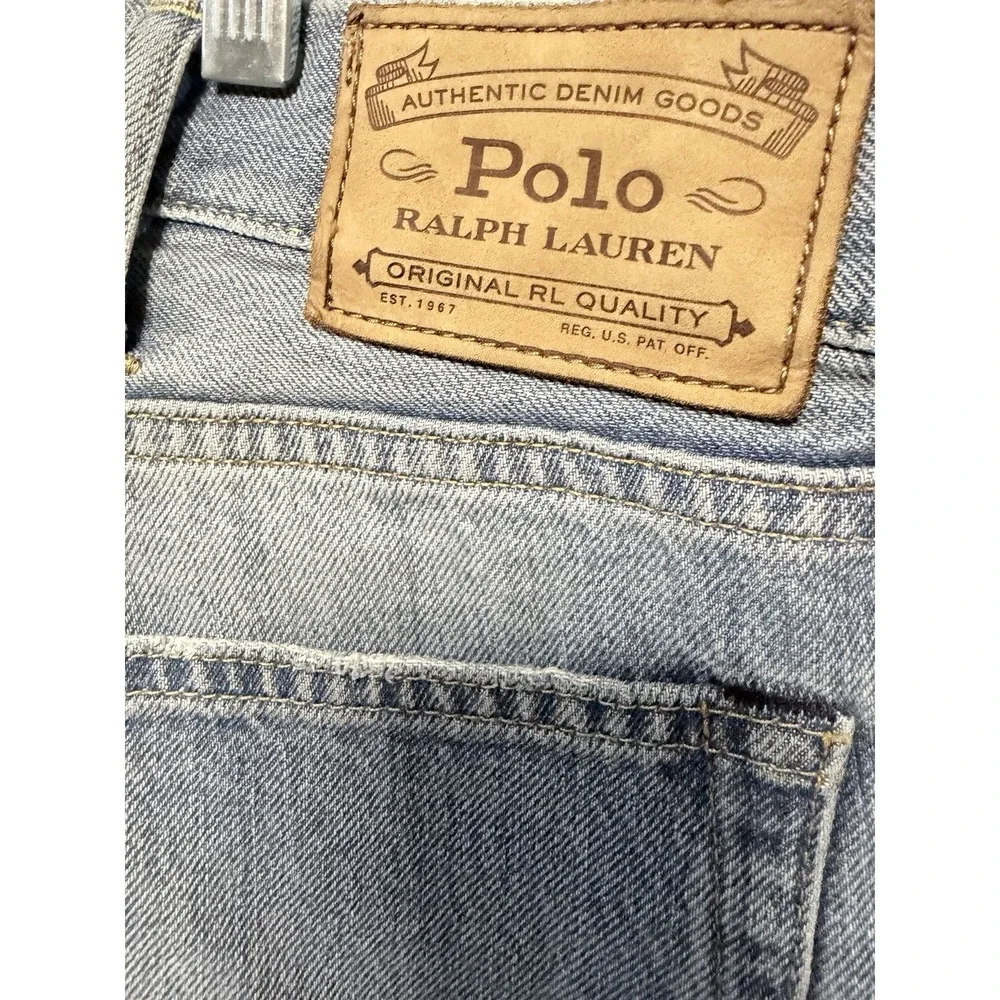 Polo Ralph Lauren Hampton Relaxed Straight Blue Jeans 40x30